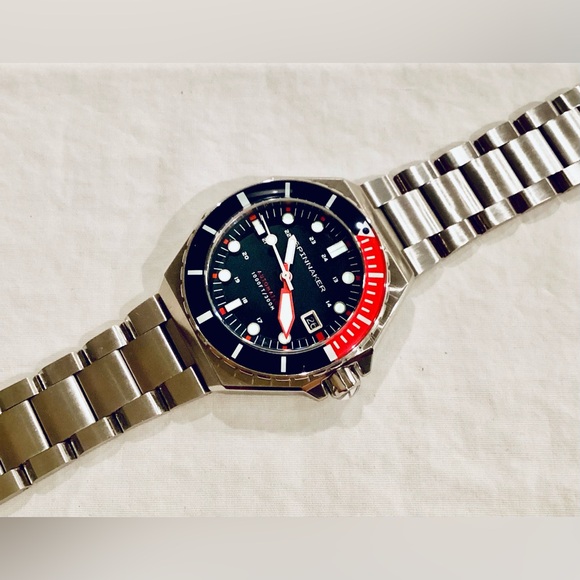 Spinnaker Dumas Automatic Soda Blue Watch SP-5081-JJ 44mm Dive Watch - Picture 7 of 16